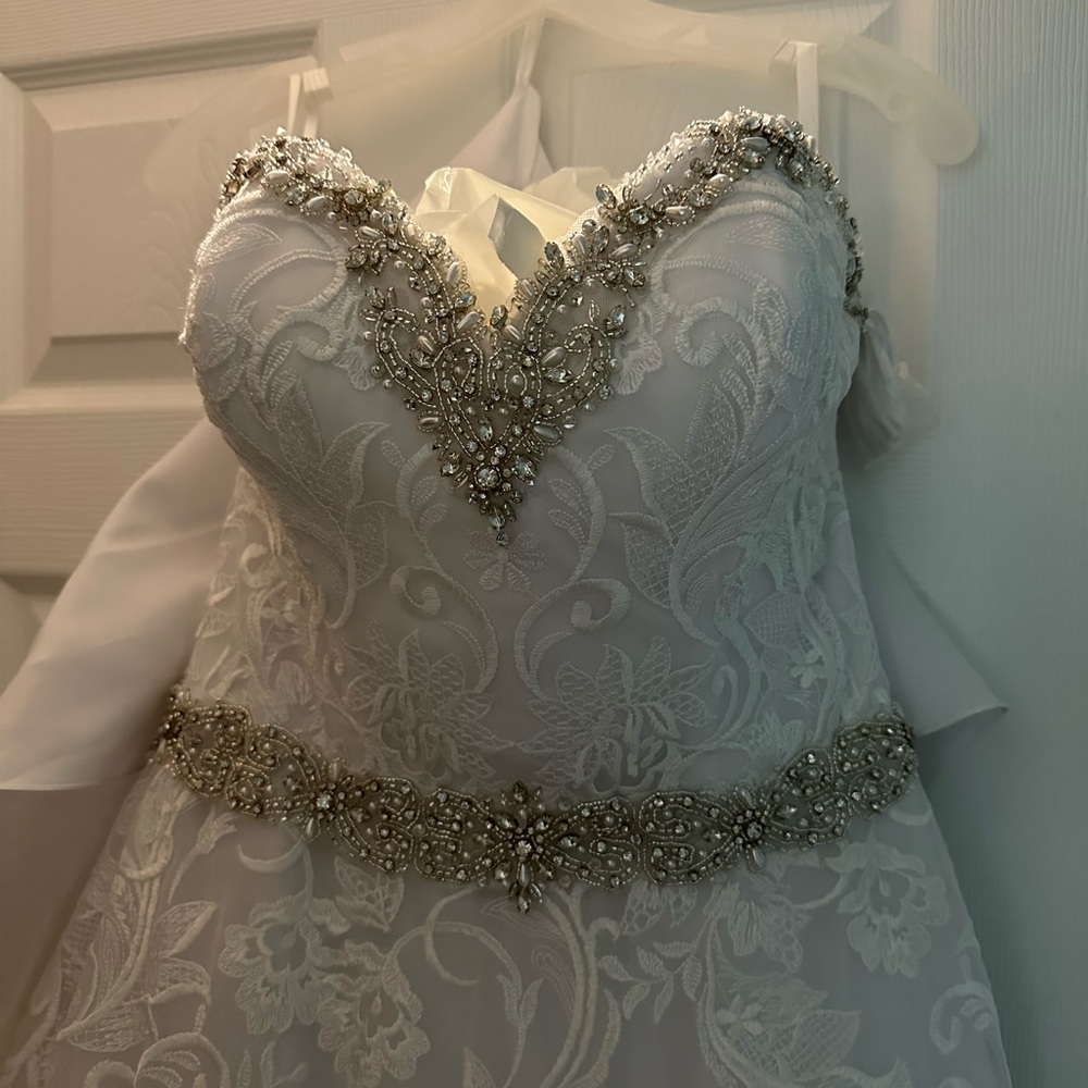 Alfred Angelo’s Cinderella wedding dress.